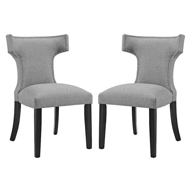 Modway Fabric Curve Dining Chair (Set of 2)