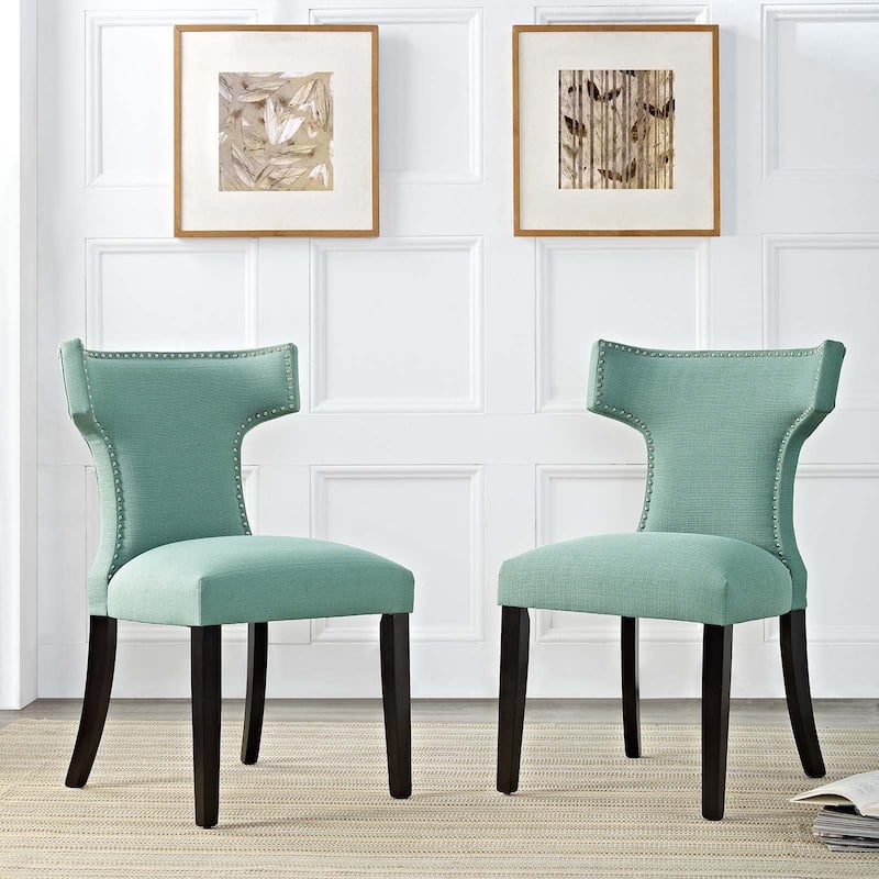 Modway Fabric Curve Dining Chair (Set of 2)
