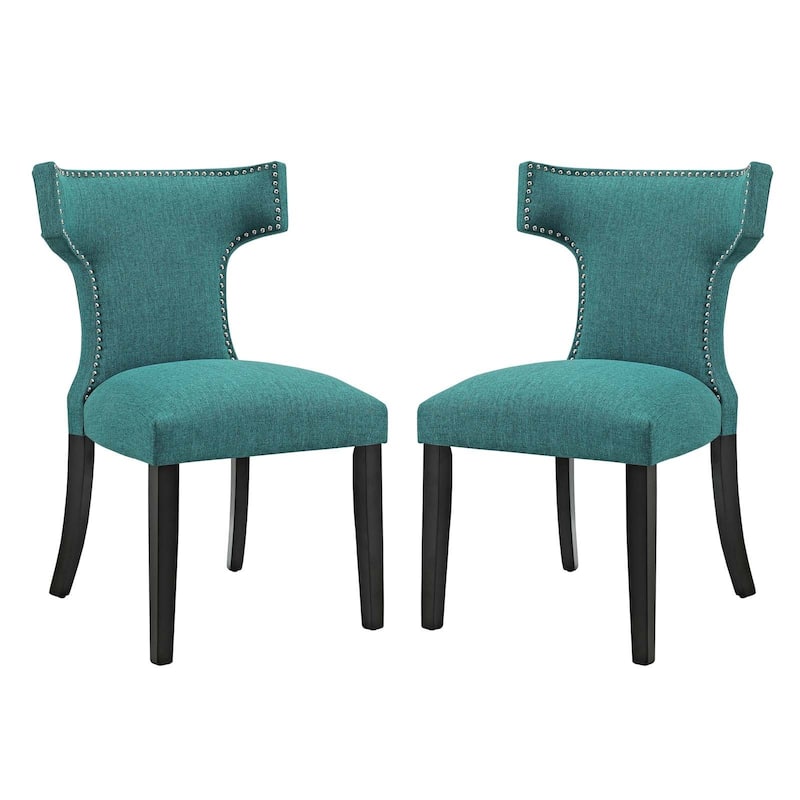 Modway Fabric Curve Dining Chair (Set of 2)
