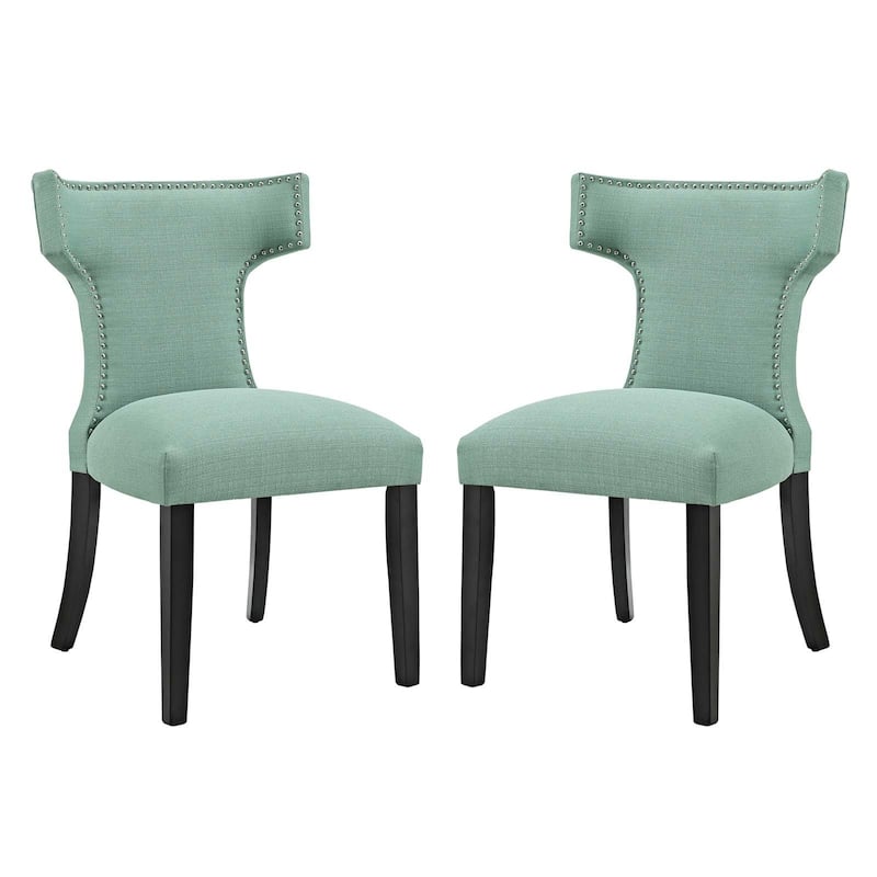 Modway Fabric Curve Dining Chair (Set of 2)