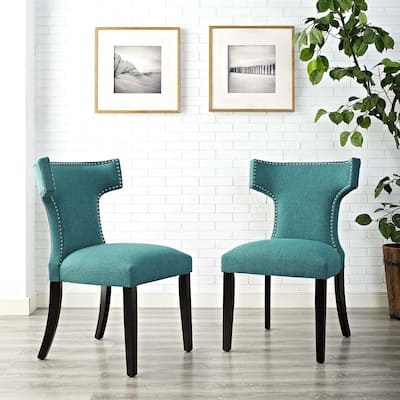 Modway Fabric Curve Dining Chair (Set of 2)
