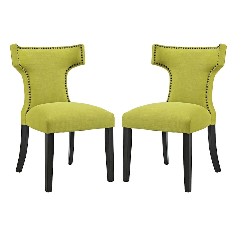 Modway Fabric Curve Dining Chair (Set of 2)