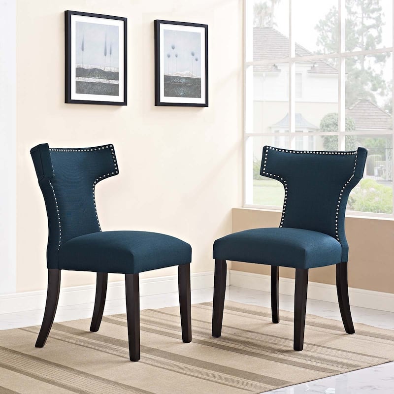 Modway Fabric Curve Dining Chair (Set of 2)