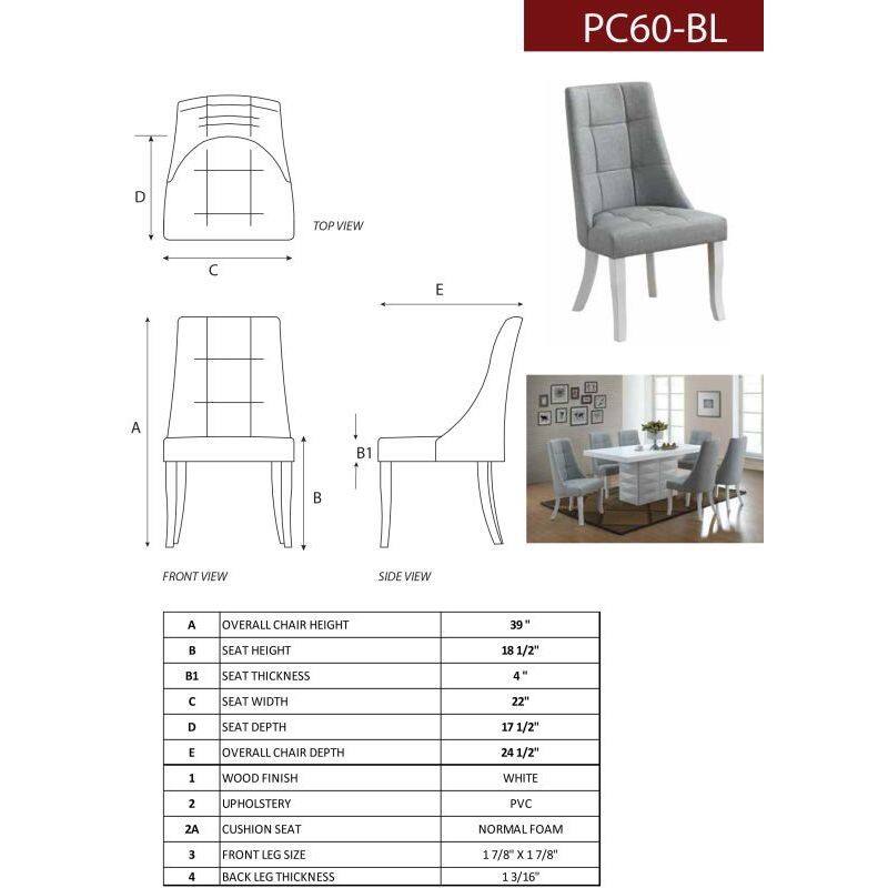 Upholstery Dining Chairs (Set Of 2)