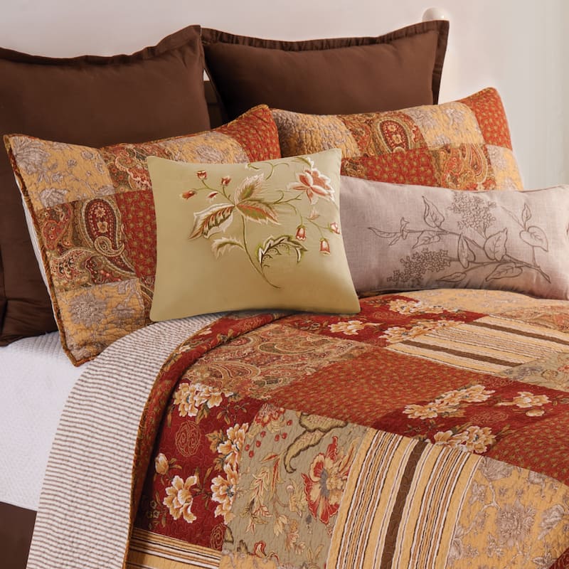 Brown Cotton Euro Sham