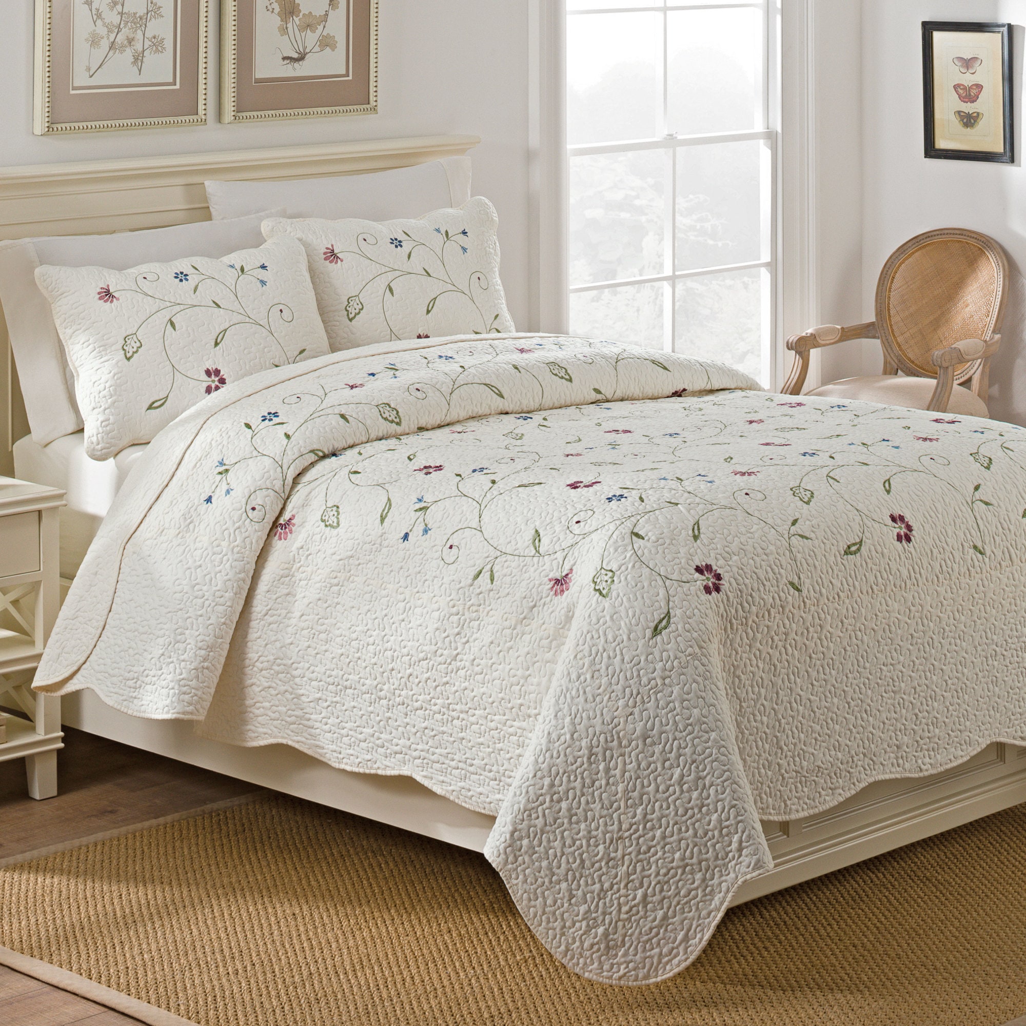 Shop Westpoint Home Sophia Embroidered Quilt Set On Sale Free