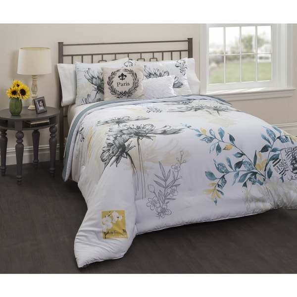Casa Paris Lyon Floral 5-piece Comforter Bedding Set