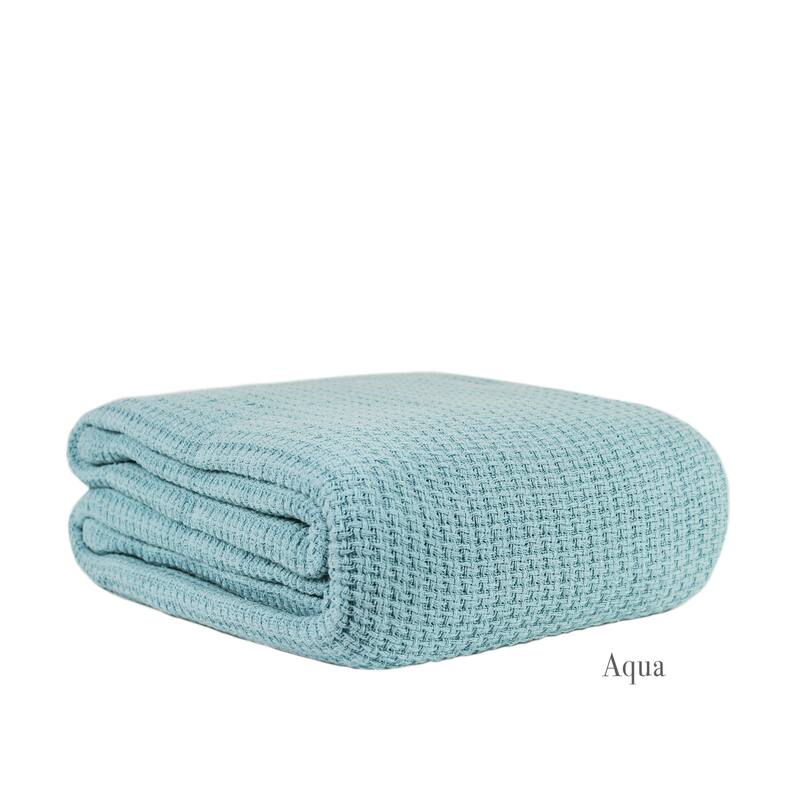 100 Percent Cotton Woven Blanket - On Sale - Overstock - 15032646