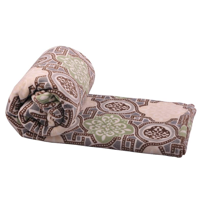Flannel Velvet Risa Throw