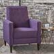 Mervynn Mid-Century Modern Button Tufted Fabric Recliner by Christopher Knight Home