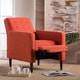 preview thumbnail 16 of 80, Mervynn Mid-Century Modern Button Tufted Fabric Recliner by Christopher Knight Home Muted Orange