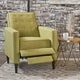preview thumbnail 60 of 79, Mervynn Mid-Century Modern Button Tufted Fabric Recliner by Christopher Knight Home Muted Green