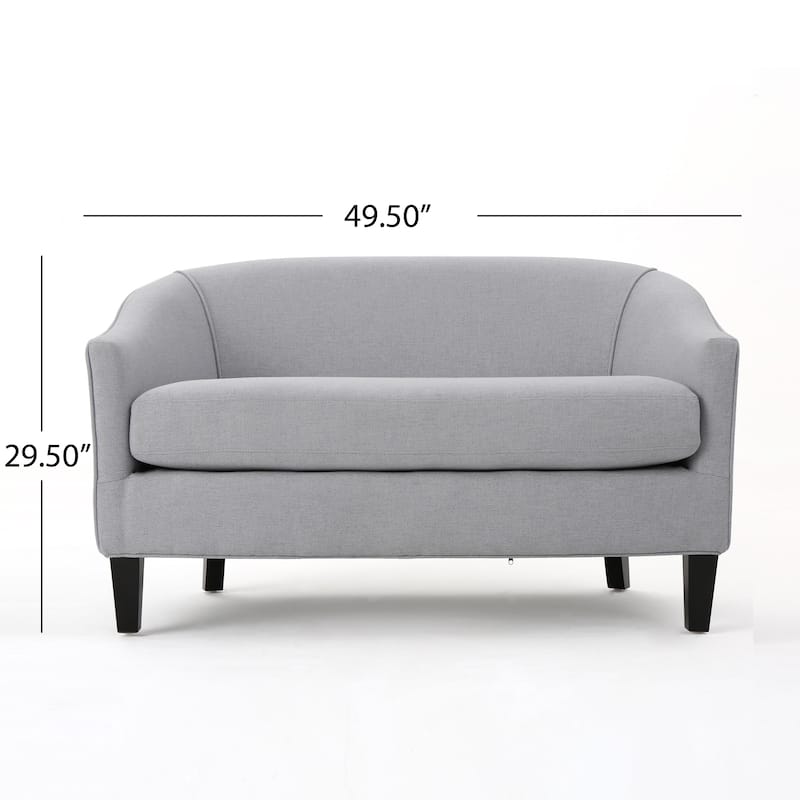 Justine Fabric Loveseat by Christopher Knight Home