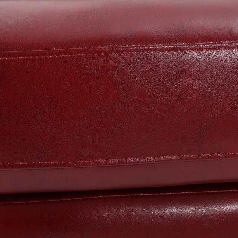 Justine Faux Leather Loveseat by Christopher Knight Home