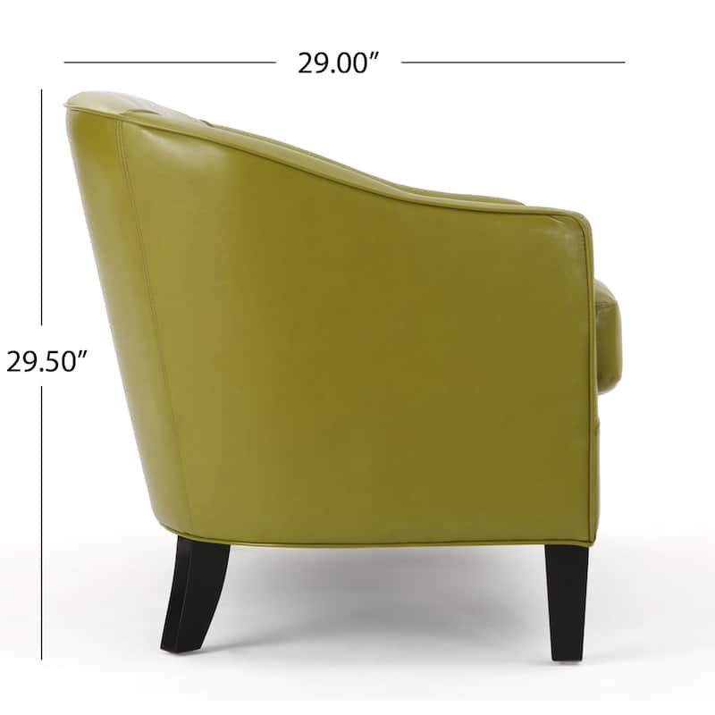 Justine Faux Leather Loveseat by Christopher Knight Home