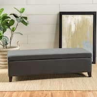 York Fabric Storage Ottoman Bench by Christopher Knight Home
