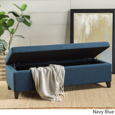 York Fabric Storage Ottoman Bench by Christopher Knight Home
