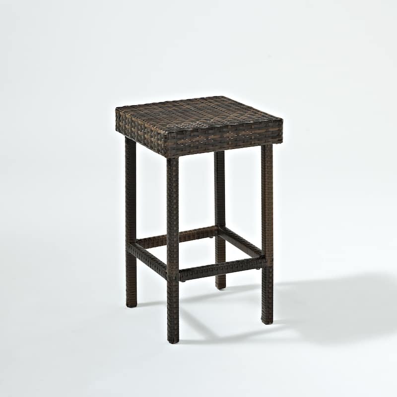 Crosley Palm Harbor Outdoor Wicker 24" Counter Height Stool (Set of 2) - N/A