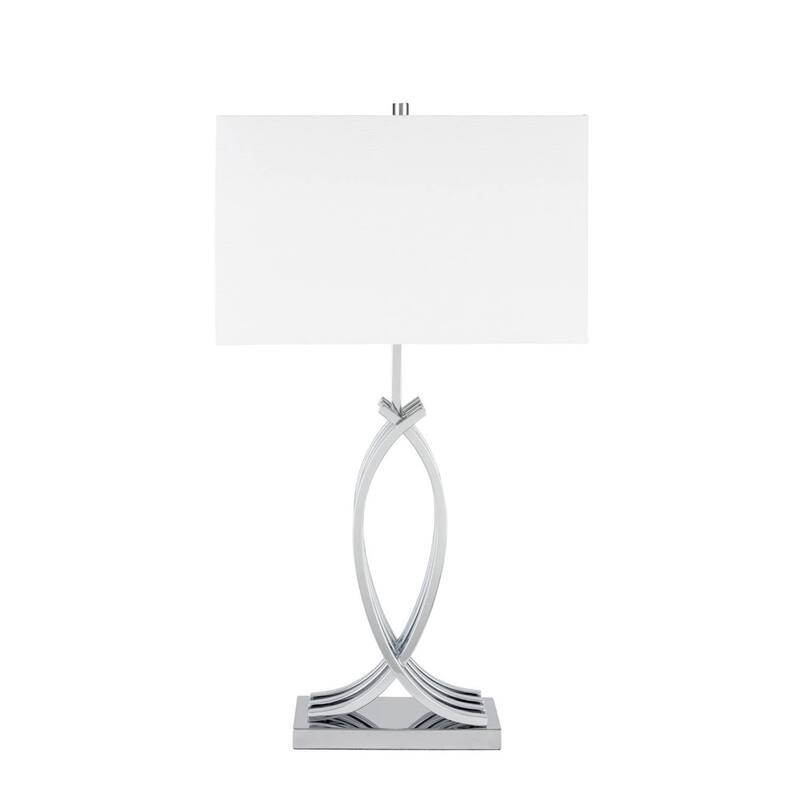 Finesse Decor Unity in Chrome Table Lamp with 3 Brightness Settings