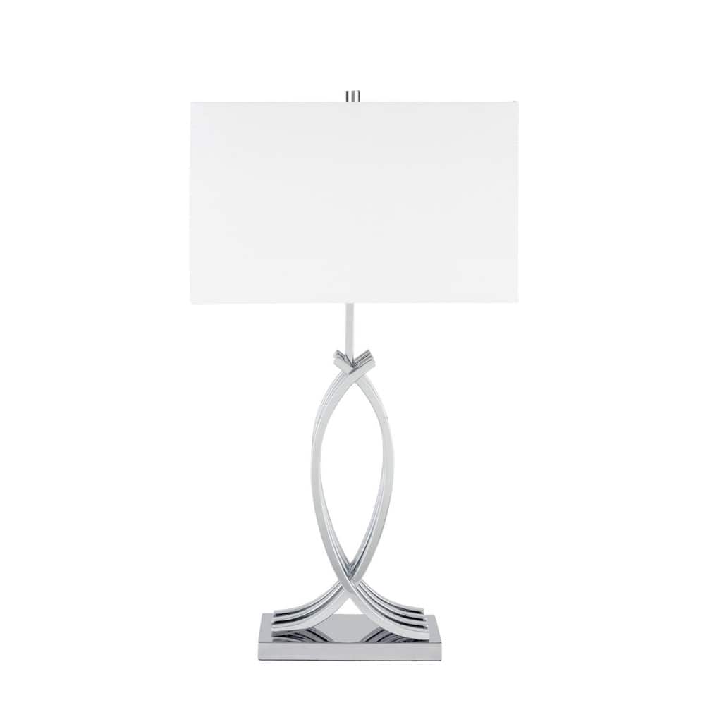 Finesse Decor Unity in Chrome Table Lamp with 3 Brightness Settings