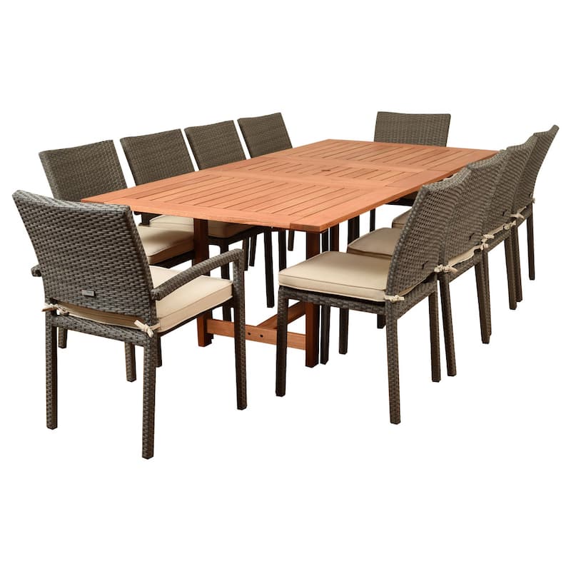 11pc Outdoor Patio Dining Set with Cushions