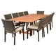 preview thumbnail 2 of 16, 11pc Outdoor Patio Dining Set with Cushions