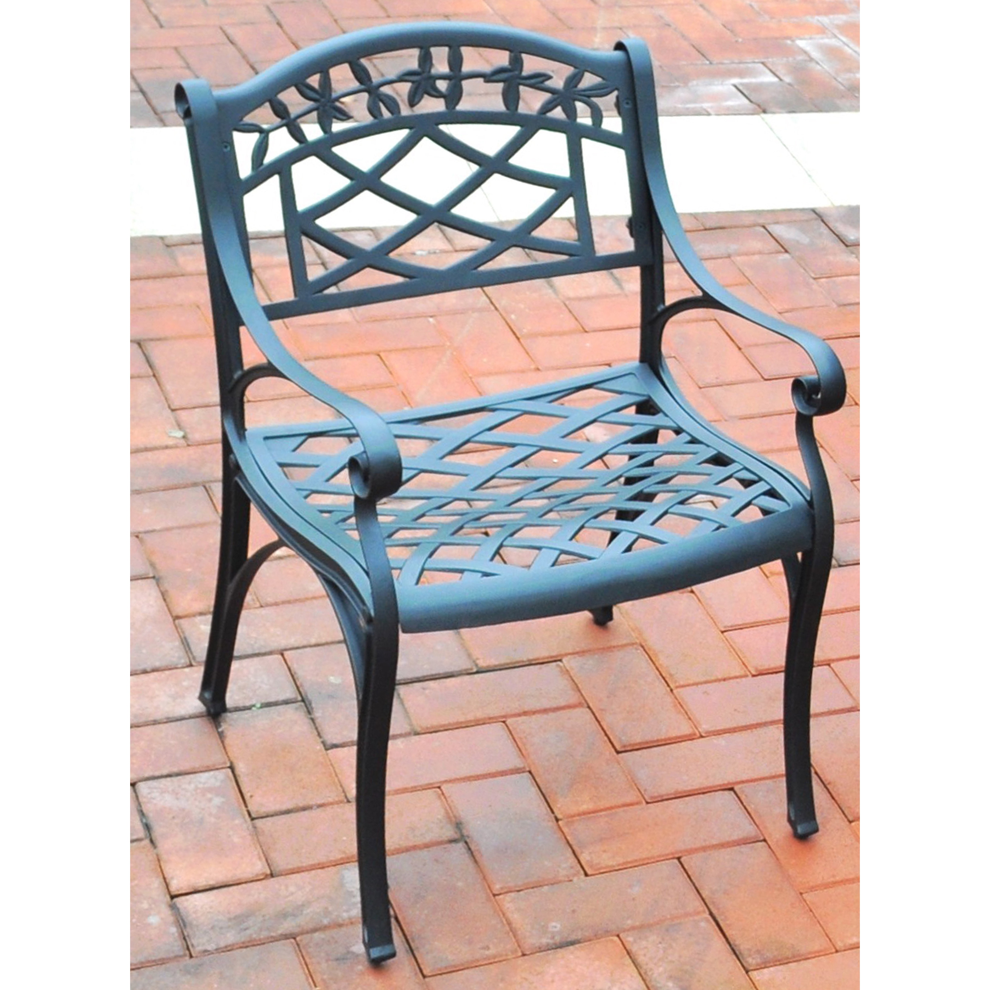 cast aluminum arm chairs