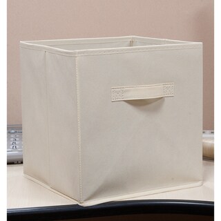 Homestar Fabric Bin-Beige (Pack of 3) - Bed Bath & Beyond