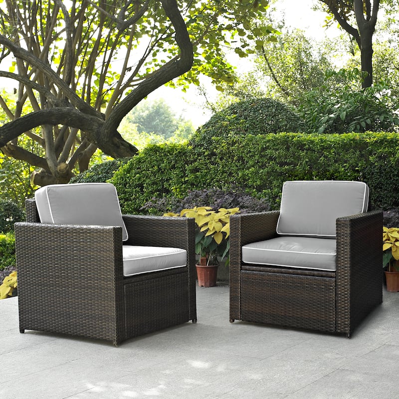 Palm Harbor 2 Piece Wicker Outdoor Set