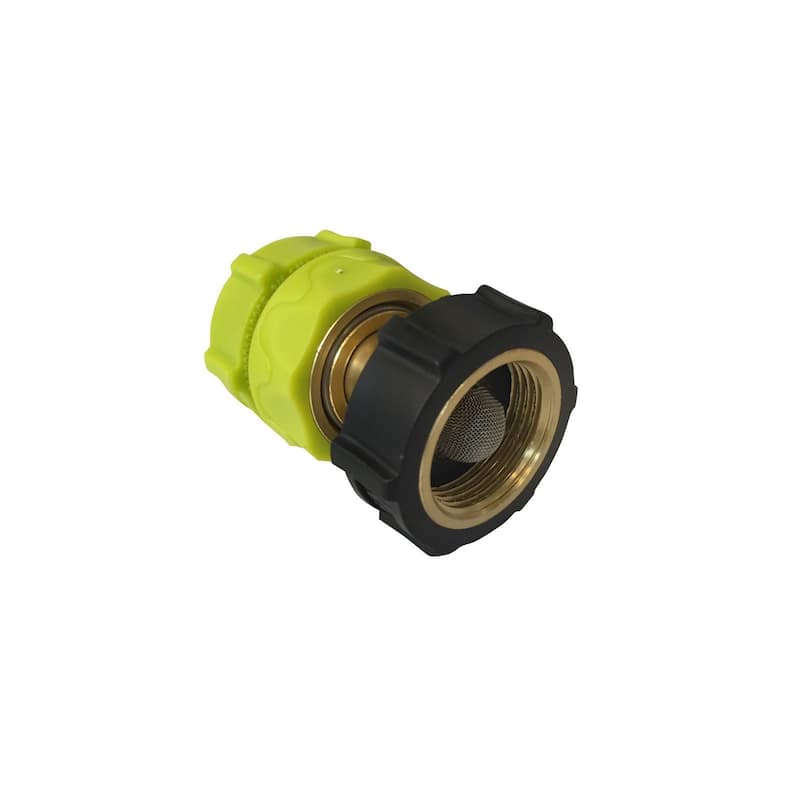 Sun Joe Universal Brass/Aluminum Pressure Washer Garden Hose Quick-Connect Kit - 6 in.