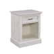 Seaside Lodge Off-White 2-Piece King Headboard and Nightstand Set by homestyles