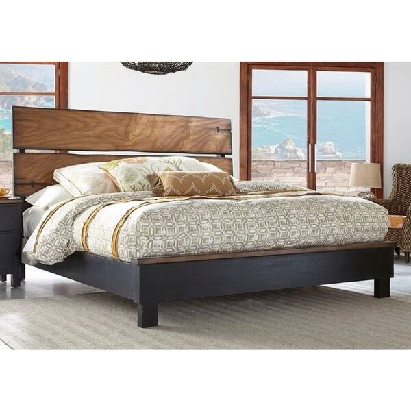 Shop Panama Jack Big Sur Black And Brown Wood Panel Bed