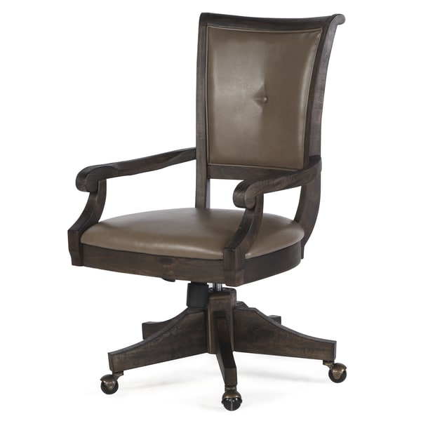 Sutton Place Swivel Chair in Weathered Charcoal