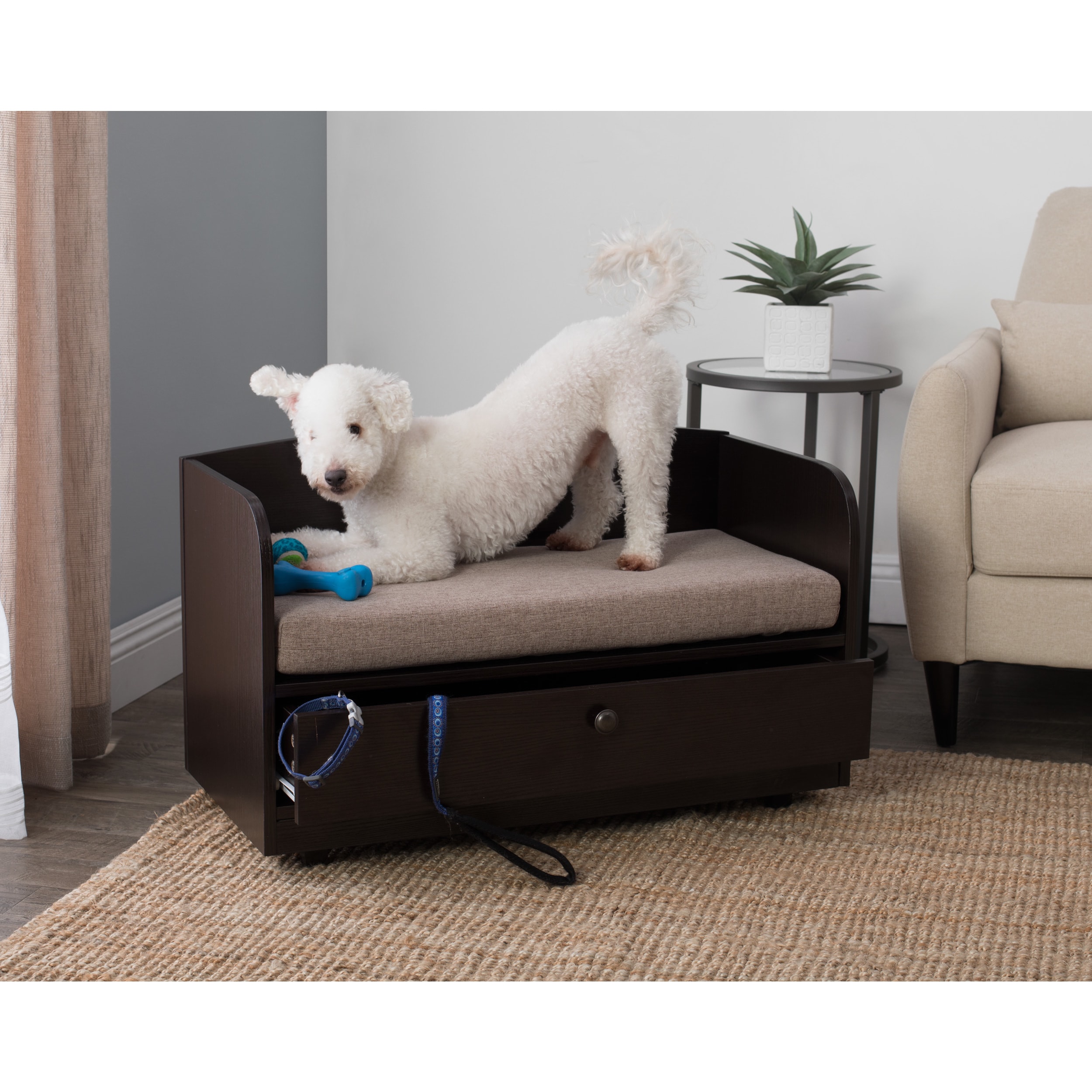 Dog bed 2025 with storage drawer