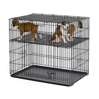 large dog playpen with floor