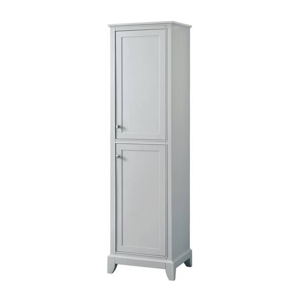 Shop Azzuri Aurora Light Grey 20 Inch Linen Tower 20 W X 72 H