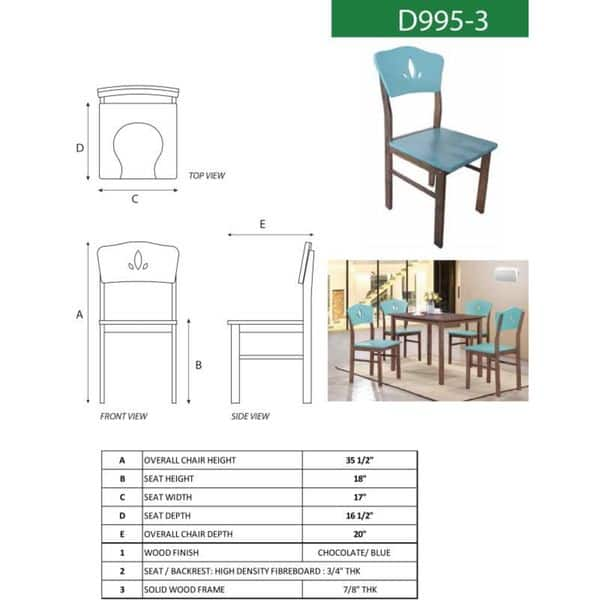 Kitchen Dinette Side Chairs Set Of 4 Overstock 15050746