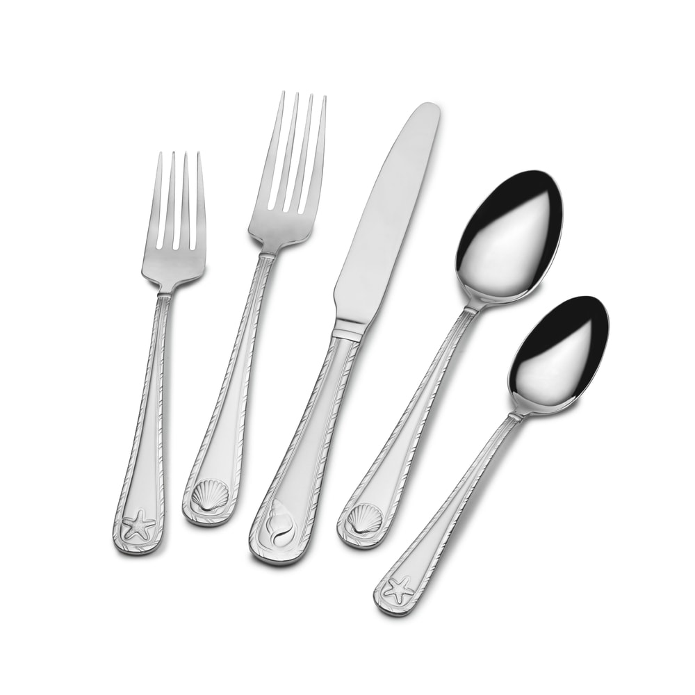 Towle Living Wave 42-pc Forged Flatware Set, Service for 8, Stainless Steel  5005925 - The Home Depot