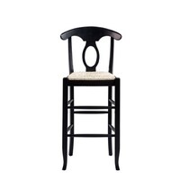 Birdrock Home Rush Weave Counter Stool With Back Free Shipping Boraam Ind Napoleon Black Wooden Keyhole Rush Barstool