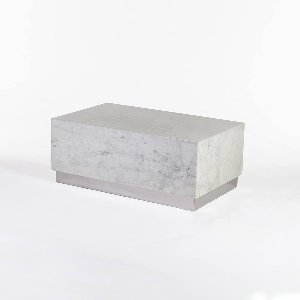 Hans Andersen Home Eindride White Marble Coffee Table