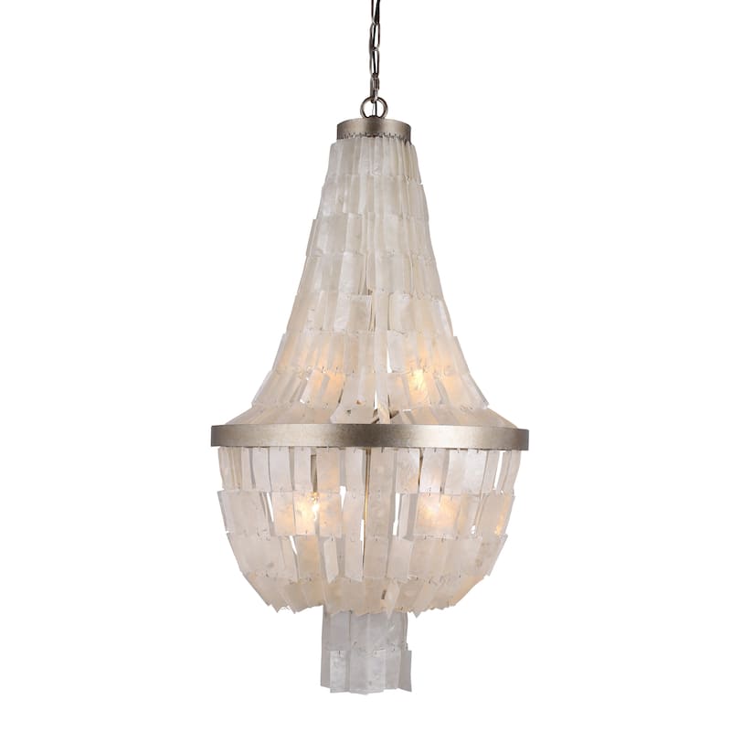 AA Warehousing 3 Light Chandelier in Silvery Gold finish