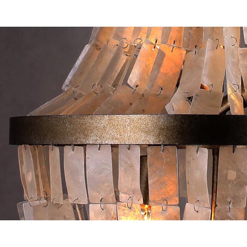 AA Warehousing 3 Light Chandelier in Silvery Gold finish