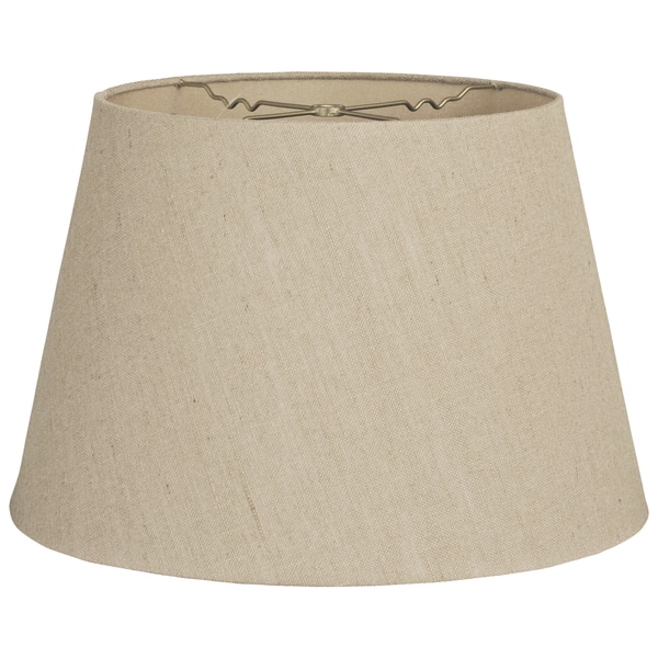 Royal Designs Beligium Linen 9.5-inch x 14-inch x 9.5-inch Tapered Shallow  Drum Hardback Lamp Shade - Overstock - 15051798