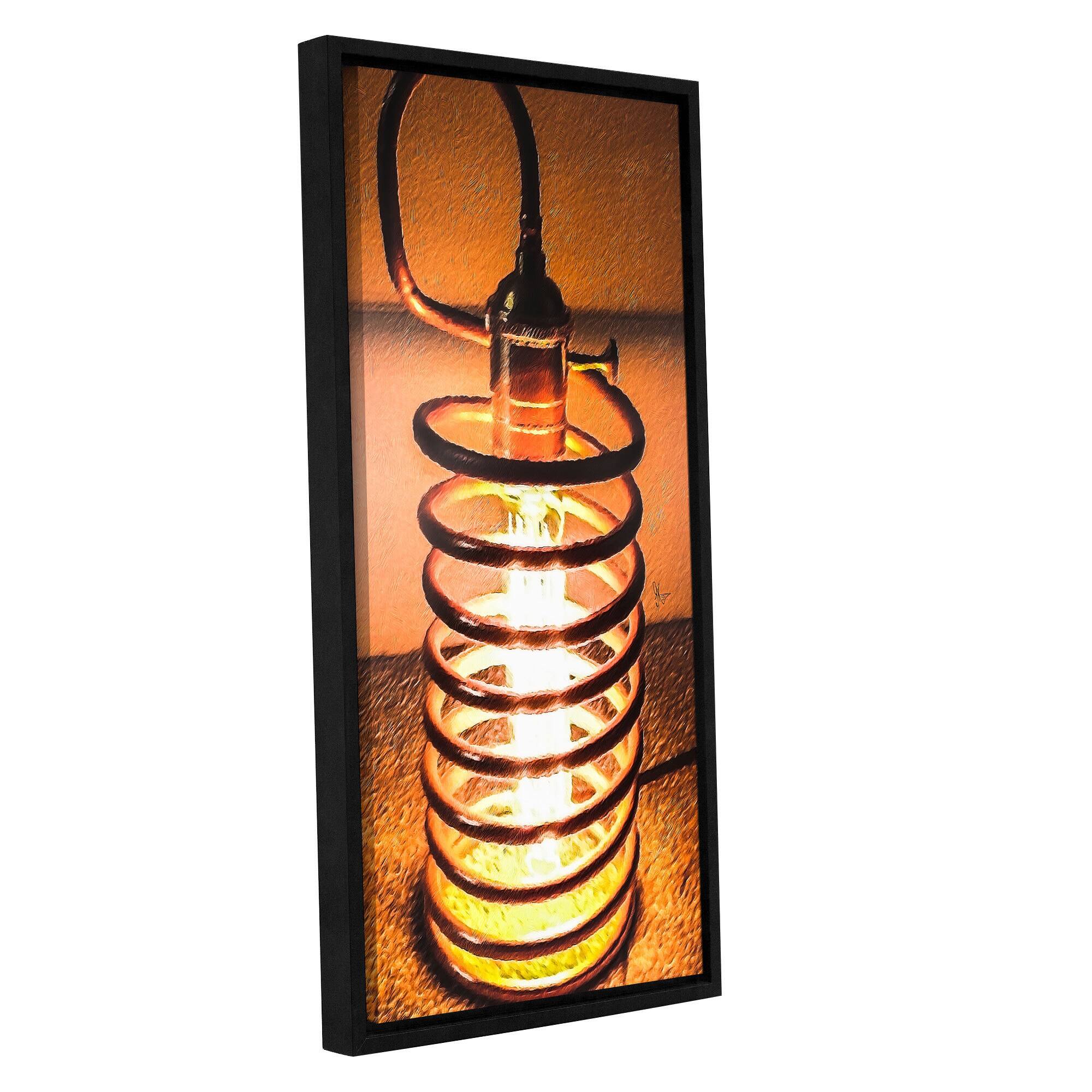 Scott Medwetz's 'Copper & Brass Coil Lamp' Gallery Wrapped Floater