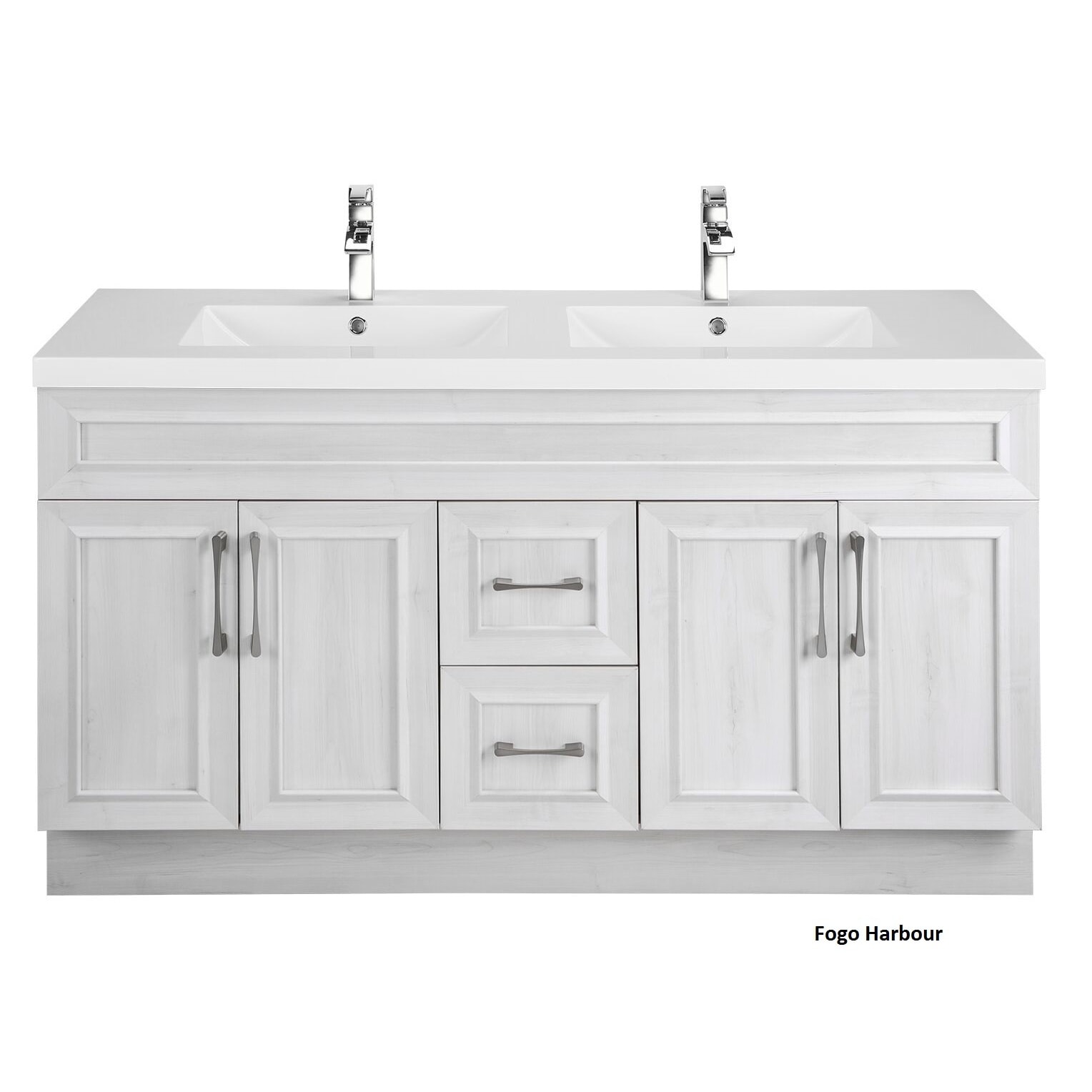 Shop Cutler Kitchen Bath Classic Collection White 60 Inch Transitional Door Vanity With Double Sink Overstock 15052056