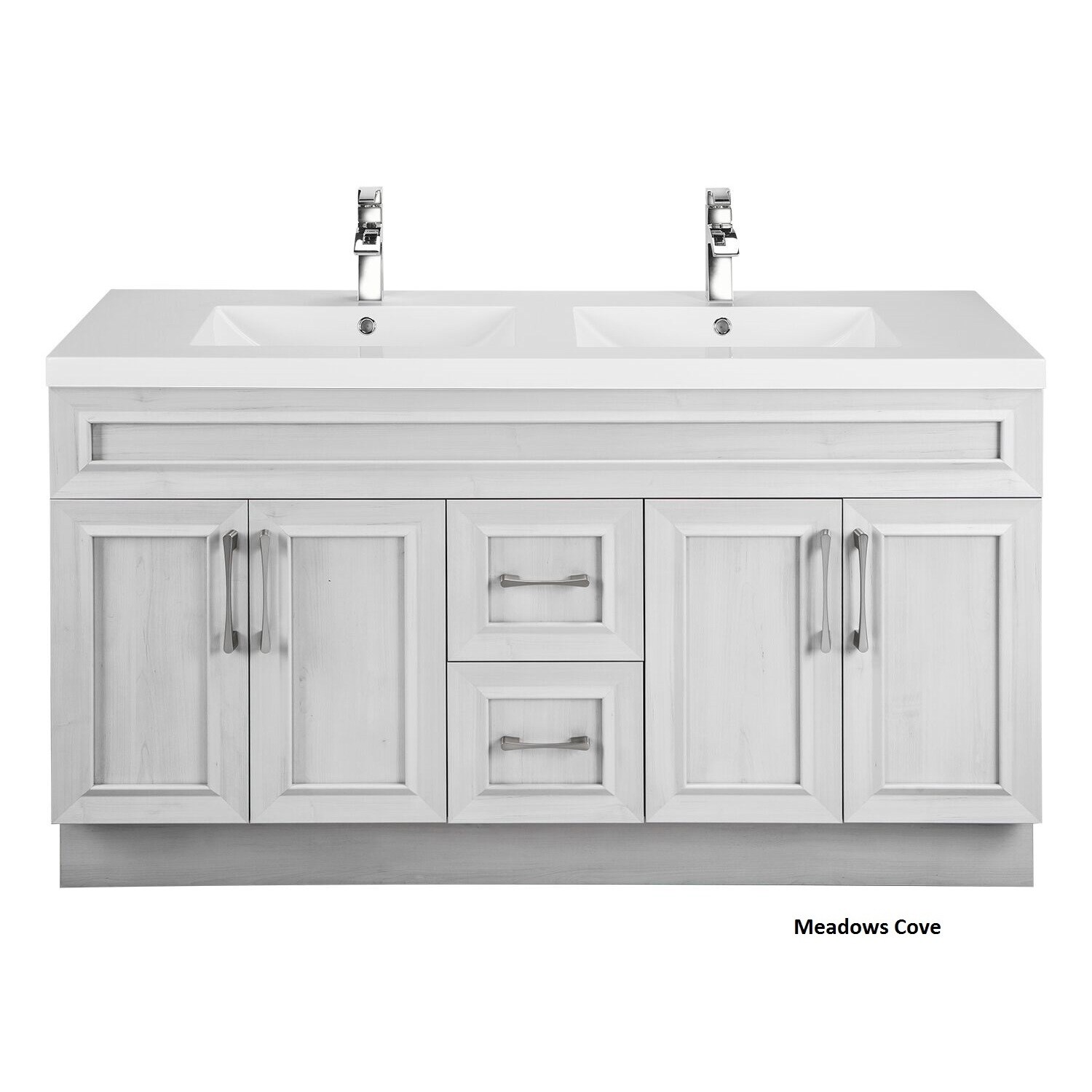 Cutler Kitchen Bath Clic Collection White 60 Inch Transitional Door Vanity With Double Sink Cutler Kitchen Bath Clic Collection White 60 Inch Transitional Door Vanity With Double Sink