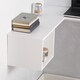 preview thumbnail 2 of 9, Freda Wall Mount Corner Desk - White