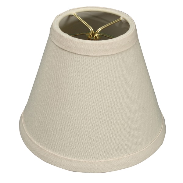 Royal Designs Eggshell Linen 6-inch Hardback Empire Chandelier Lamp Shades  (Set of 6) - Overstock - 15052321