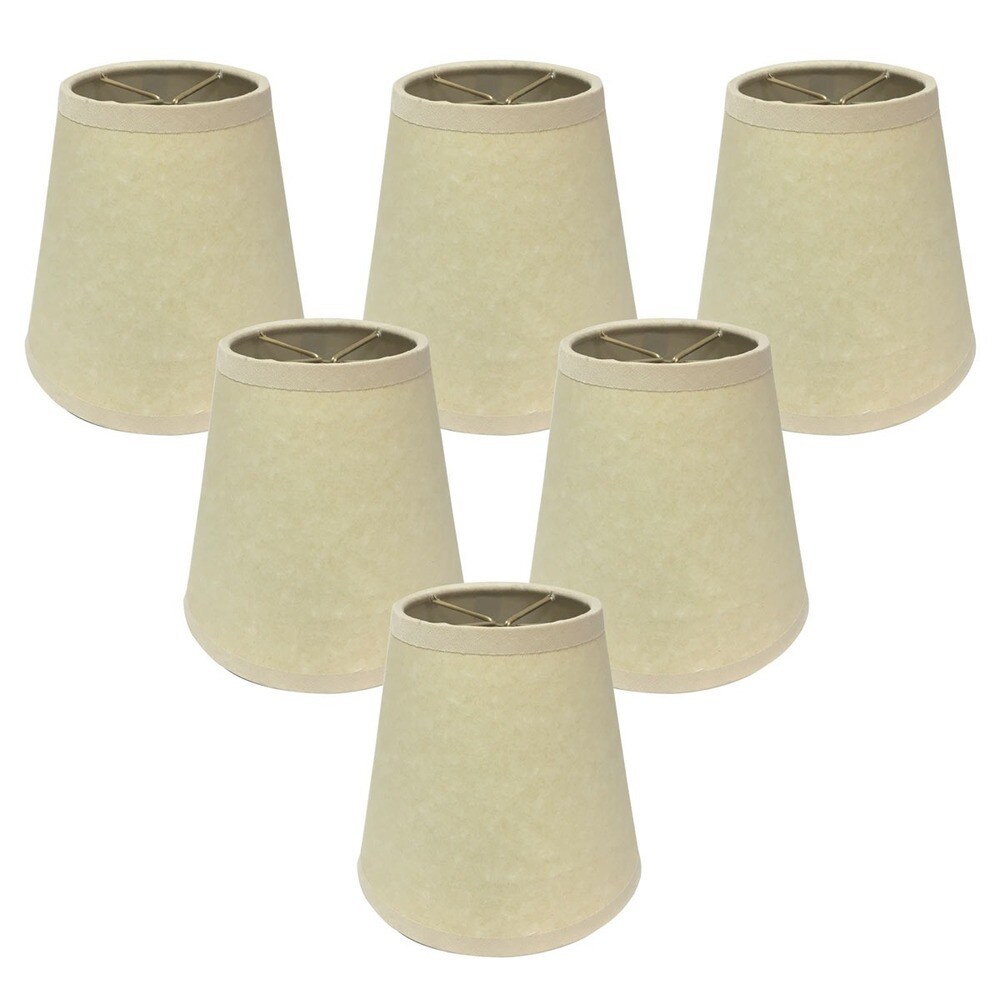 Royal Designs Gold Fabric Chandelier Lampshades (Pack of 6) Royal Designs Gold Fabric Chandelier Lampshades (Pack of 6)