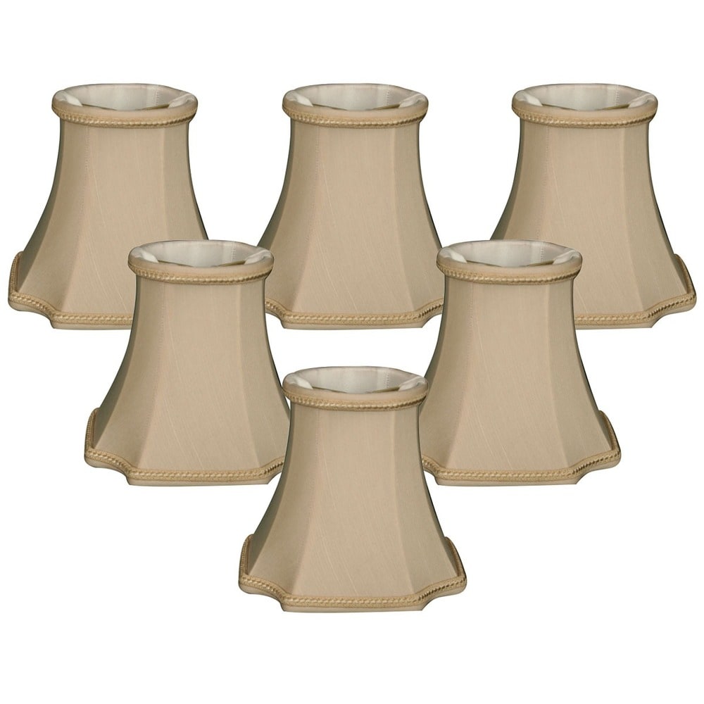 Royal Designs Blue Modified Bell Chandelier Lamp Shades, 3 Royal Designs Blue Modified Bell Chandelier Lamp Shades, 3